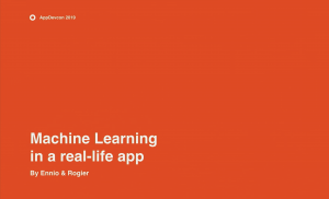 Machine Learning in a real-life app