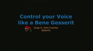 Control your voice like a Bene Gesserit